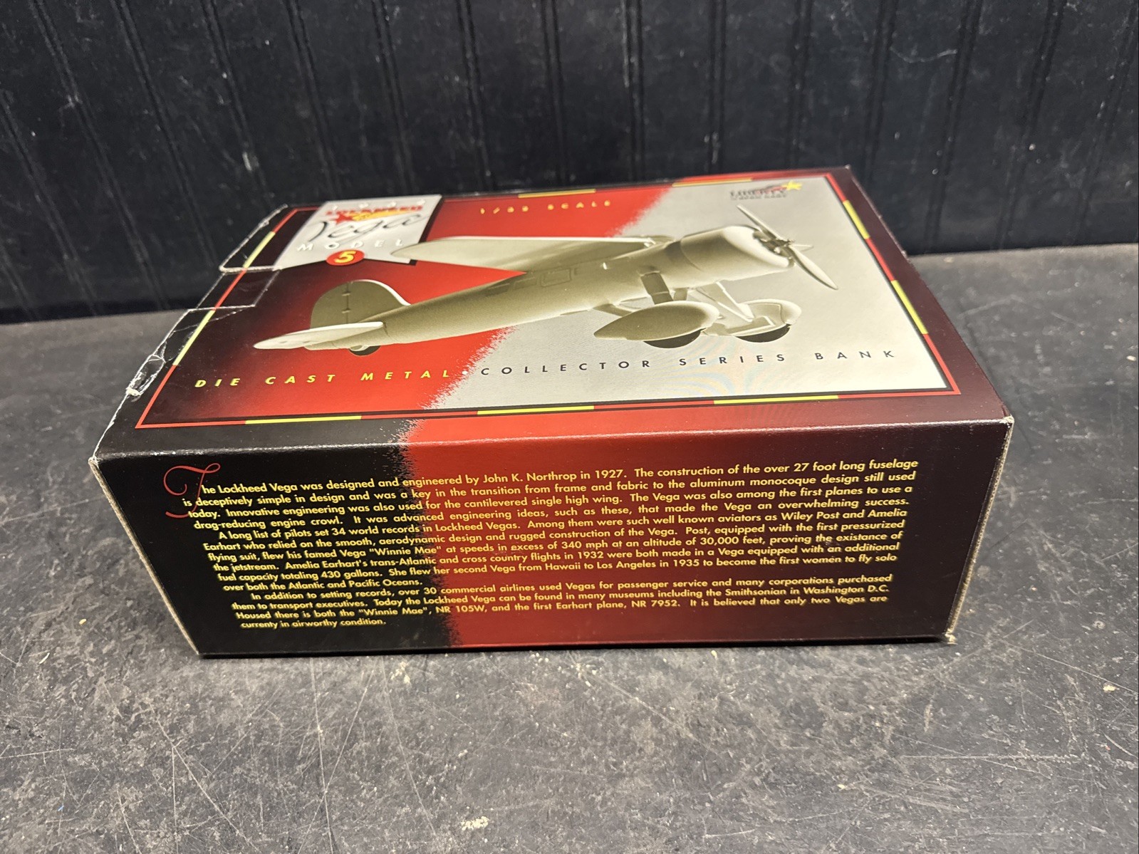 Liberty Classics 1932 Lockheed Vega Model 5 Olympia Beer Airplane Bank FREE SHIP