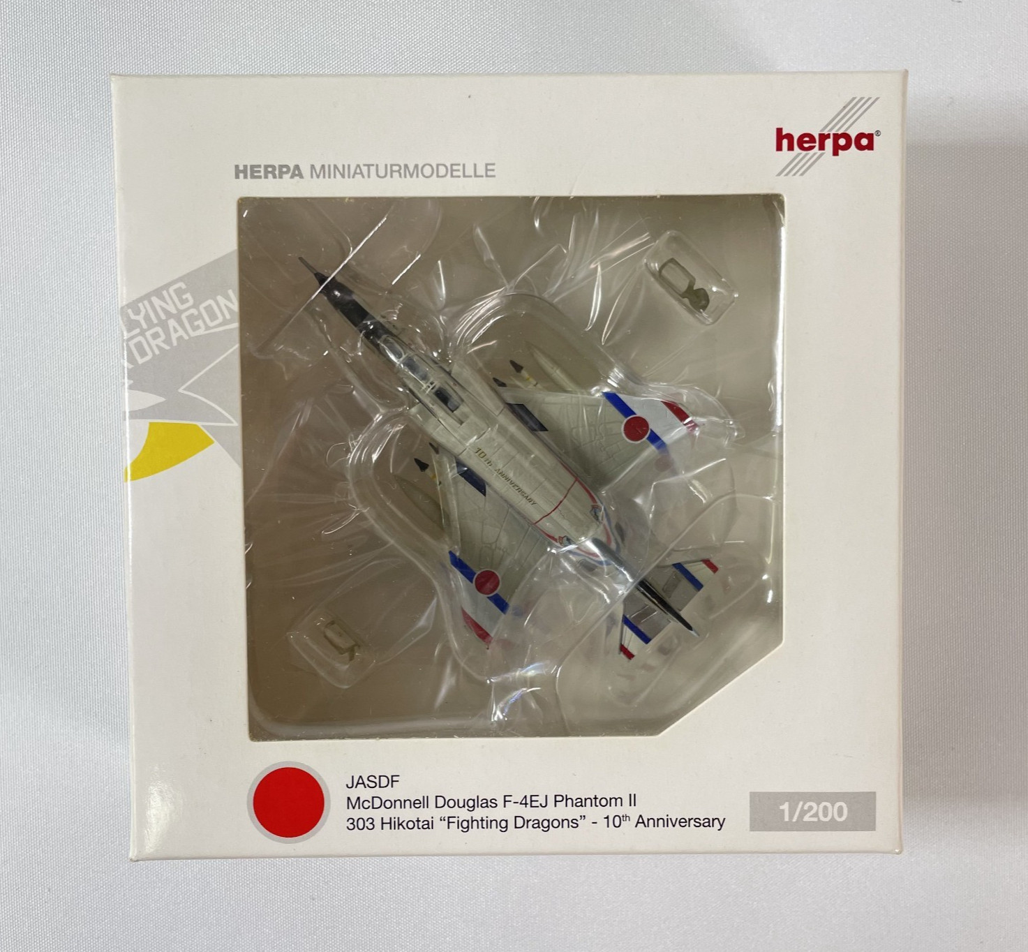 Herpa 1:200 JASDF McDonnell Douglas F-4EJ Phantom II 303 Hikotai Fighter 554787