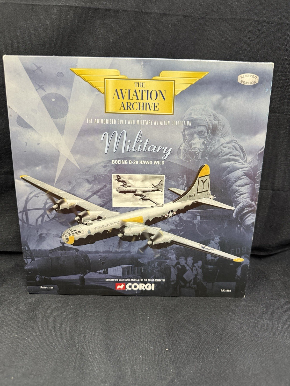 CORGI 1/144 AA31802 US Air Force BOEING B-29 HAWG WILD