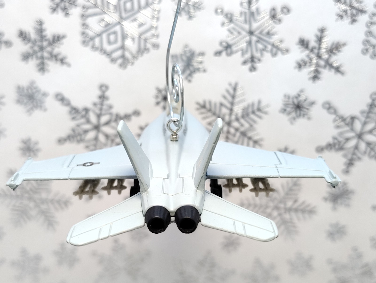 USN F/A 18E Super Hornet Fighter Jet Custom Christmas Ornament Gift F18 Aircraft