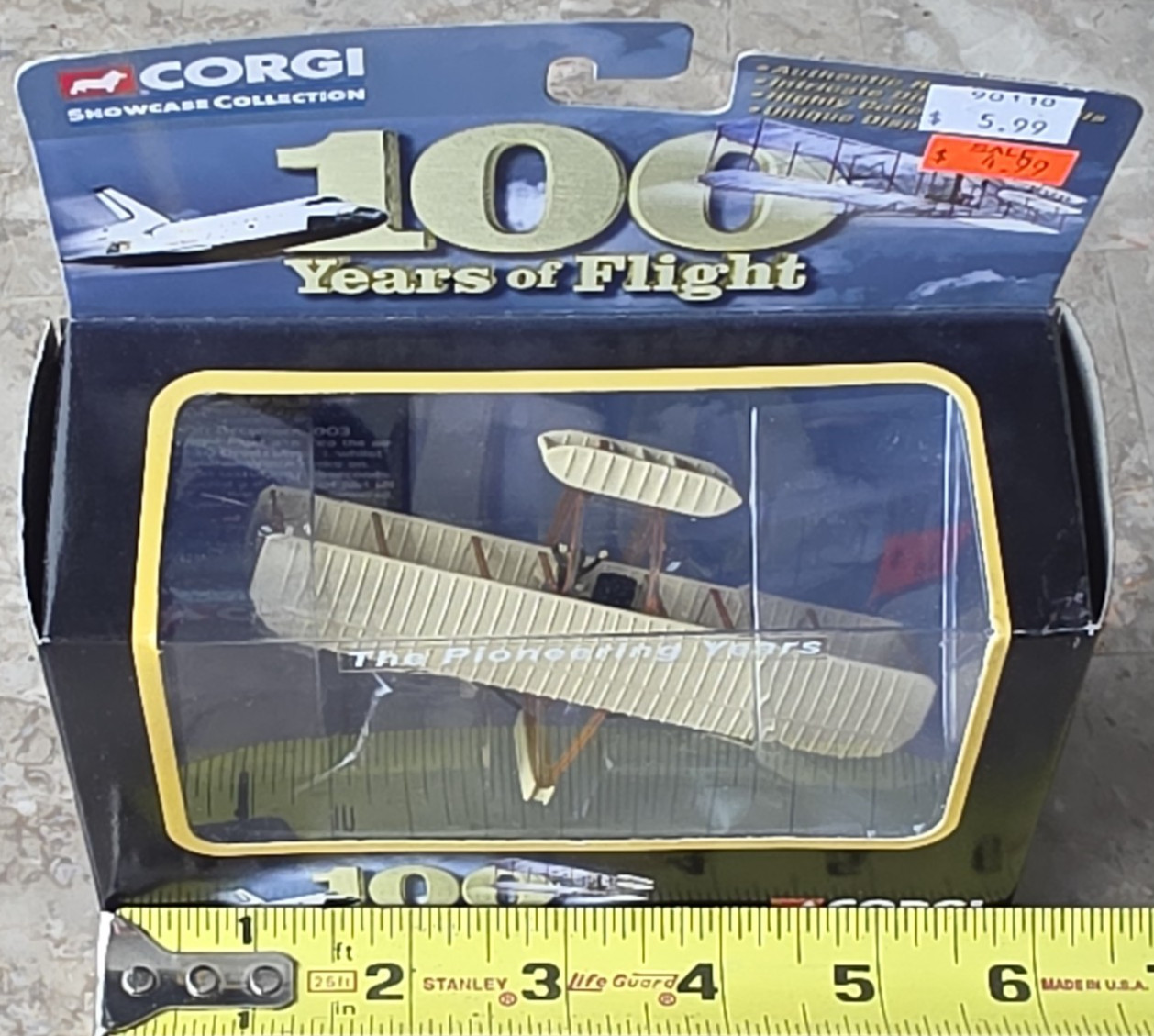 VTG New 2003 Corgi 100 Years of Flight Wright Flyer Diecast Kitty Hawk #CS90110