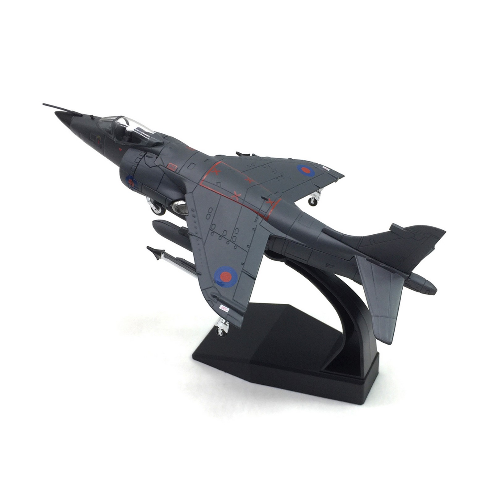 UK Air Force 1982 Sea Harrier Fighter 1:72 FRS MKI Statue Model Alloy Aircraft a