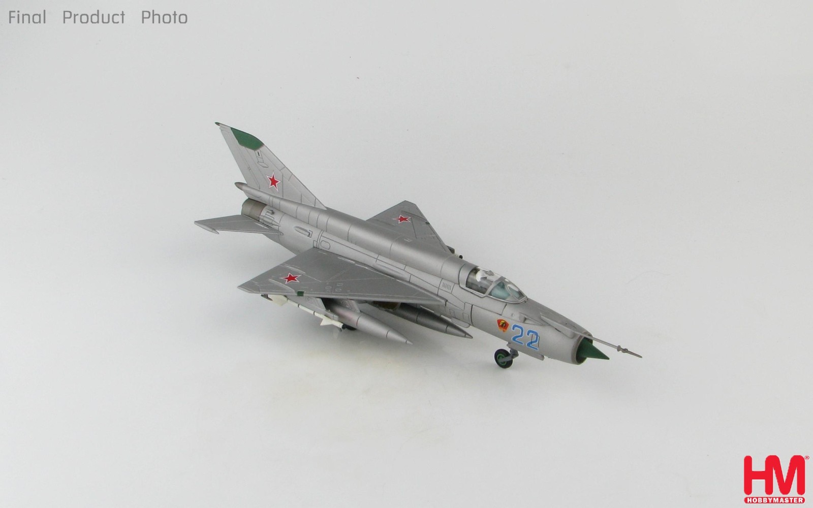 HA0195 1/72 MIG-21MT Fishbed Blue 22 Soviet AF Krasnodar AB Training Facility