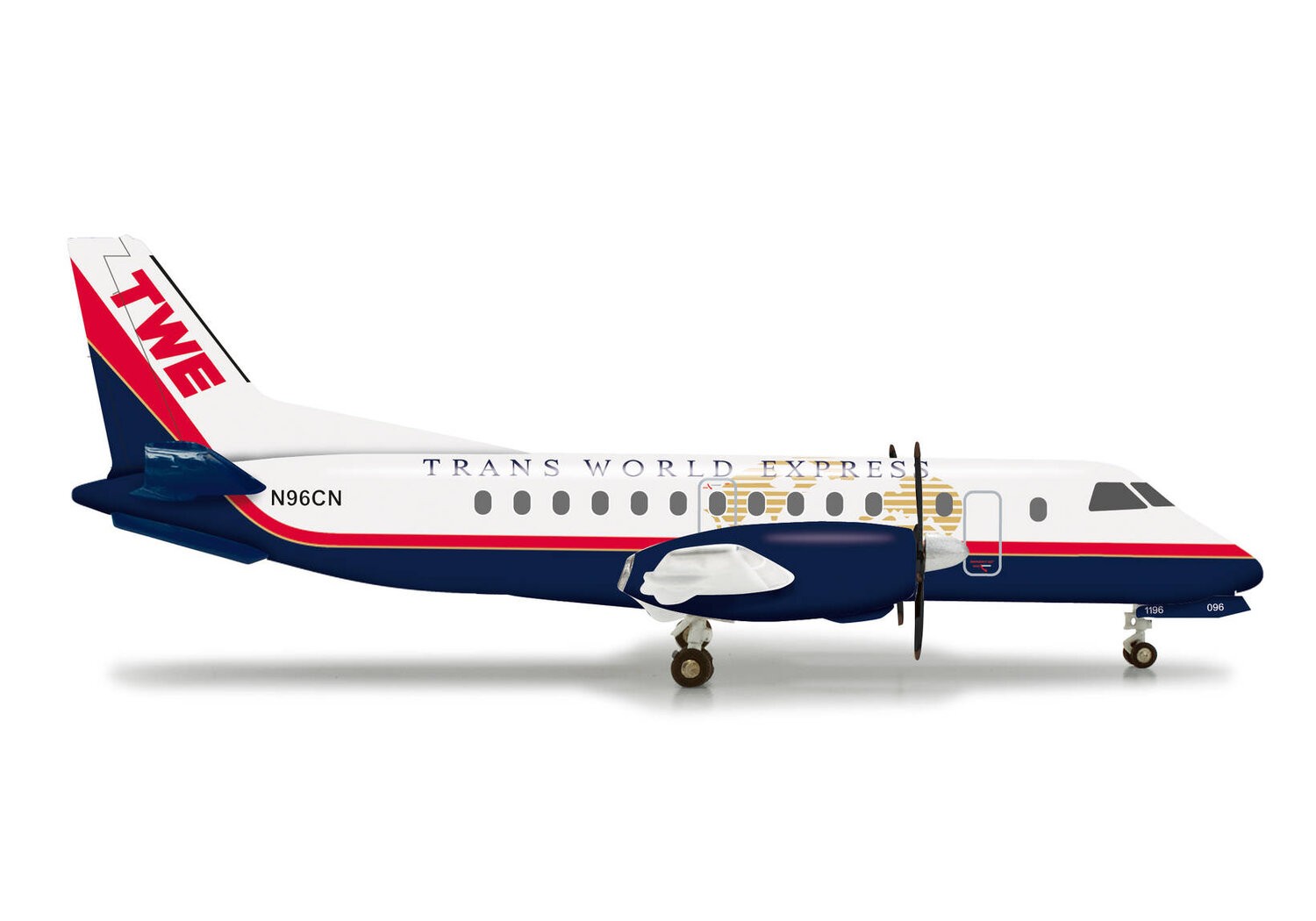 Herpa TW Express Saab 340 N96CN 1:200 RARE