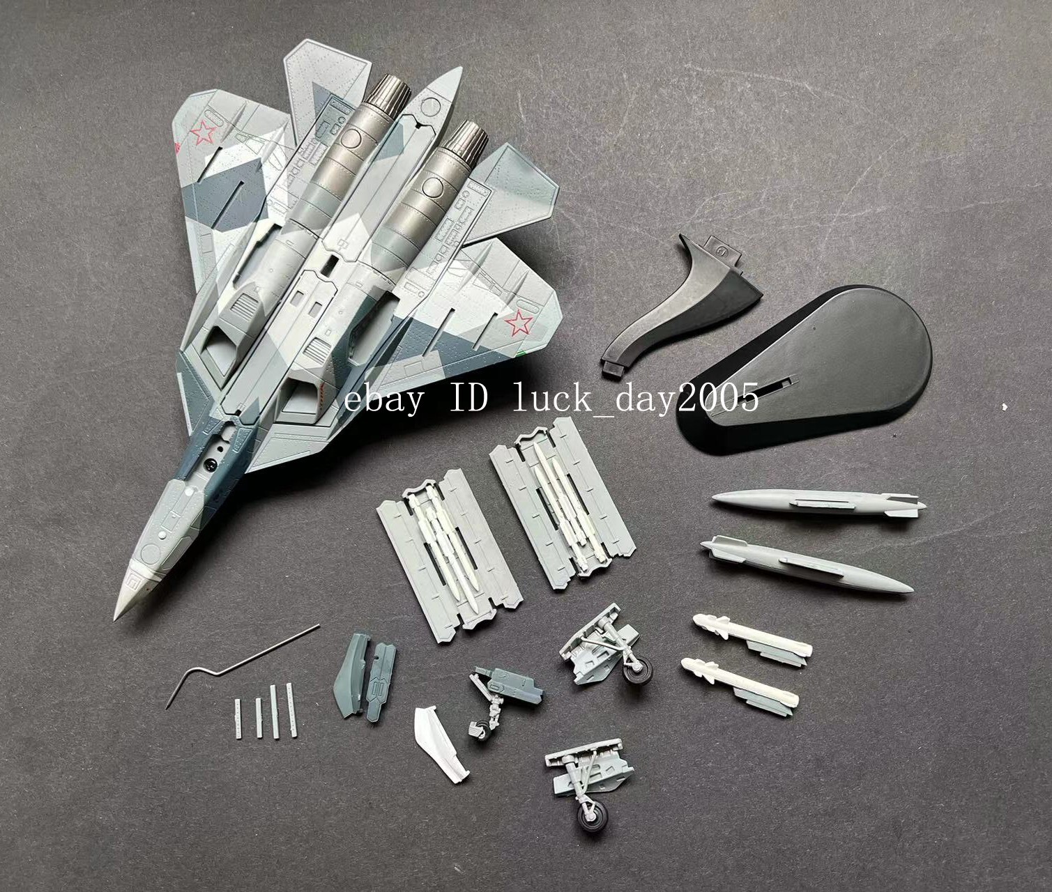 Wltk Russia Sukhoi Su-57 Felon Stealth Fighter Camouflage 1/100 Diecast Model