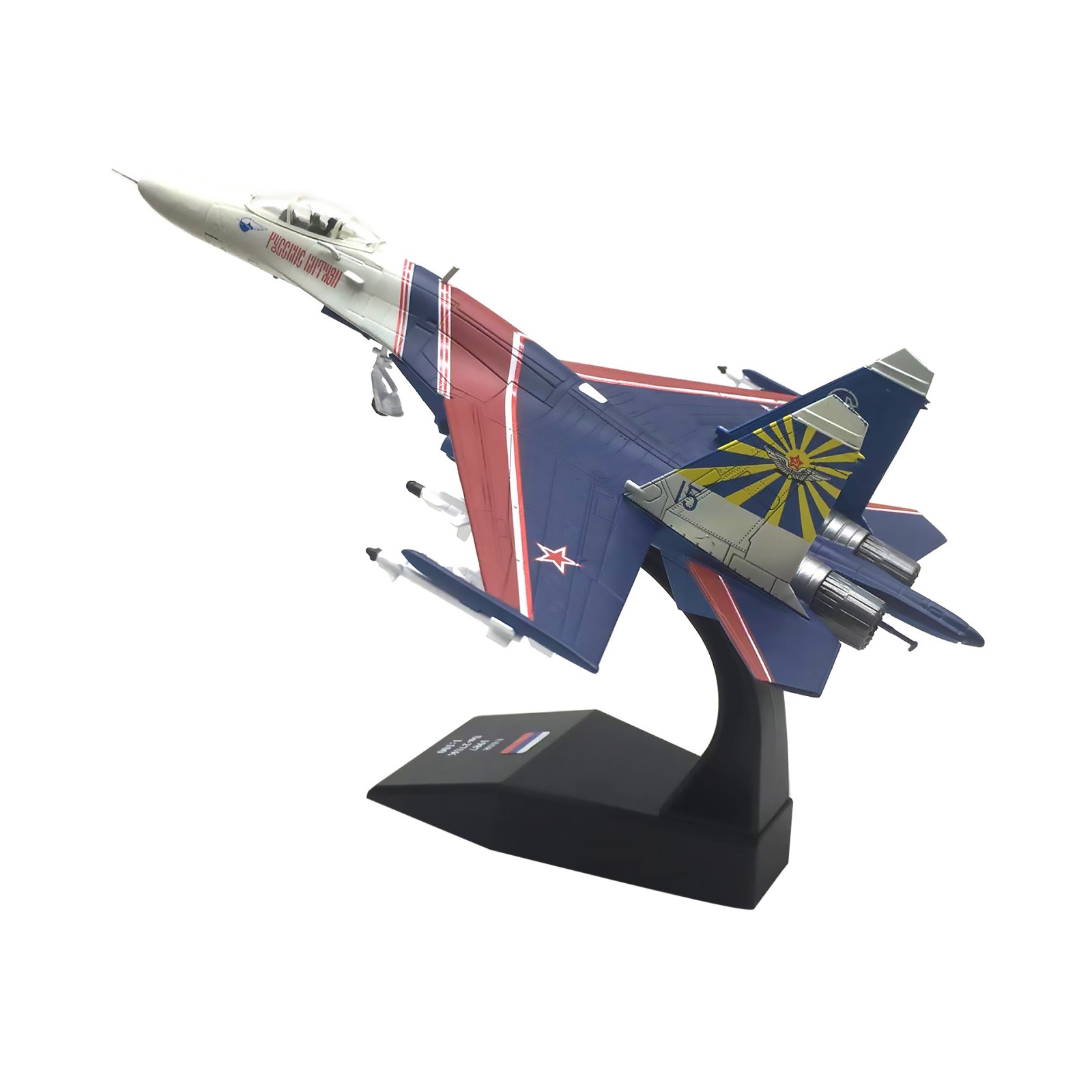 1: 100 Russian Su-27 Warrior Performance Aircraft Model Display Collection g