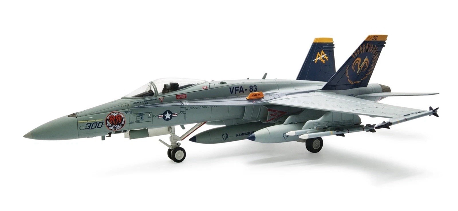 Hobby Master HA3555 1:72 F/A-18A Hornet USN VFA-83 Rampagers USS John F Kennedy