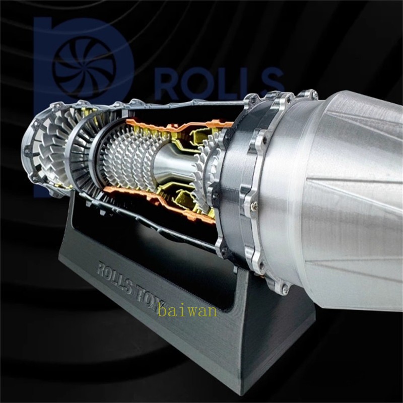 1/25 Mini Fighter J-20 Aircraft Engine Model Electric Finished Model Toy Gift