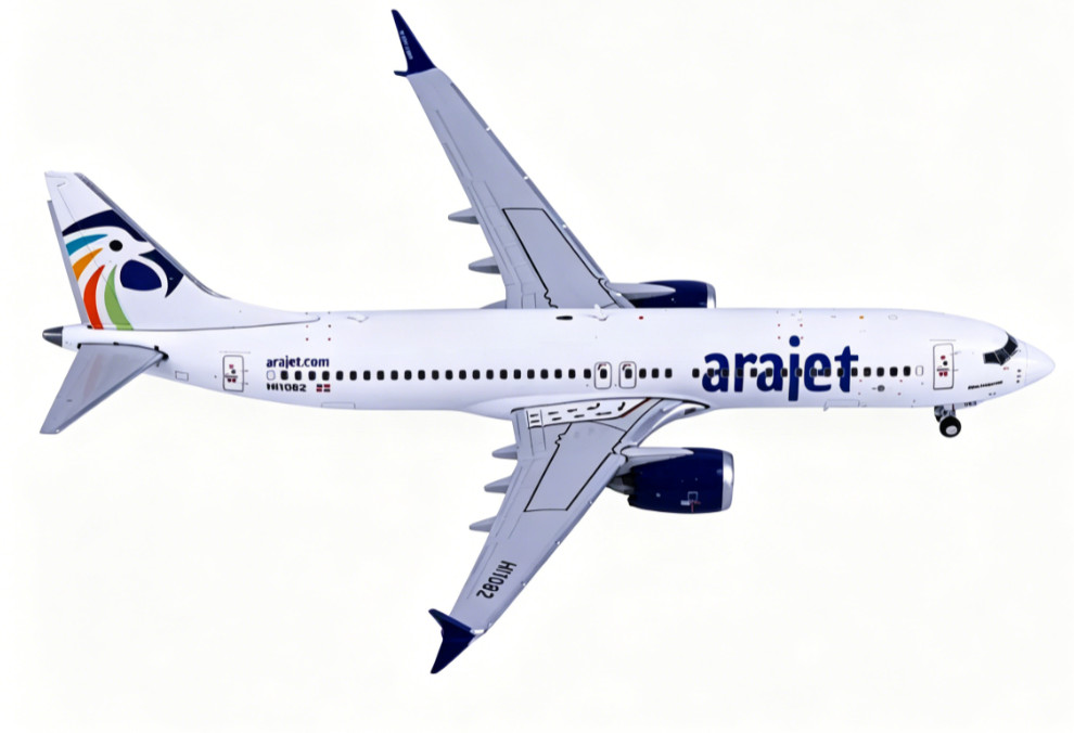 1:400 JC Wings Arajet HI1082 B737 MAX8 Passenger Airplane Aircraft Plane Model