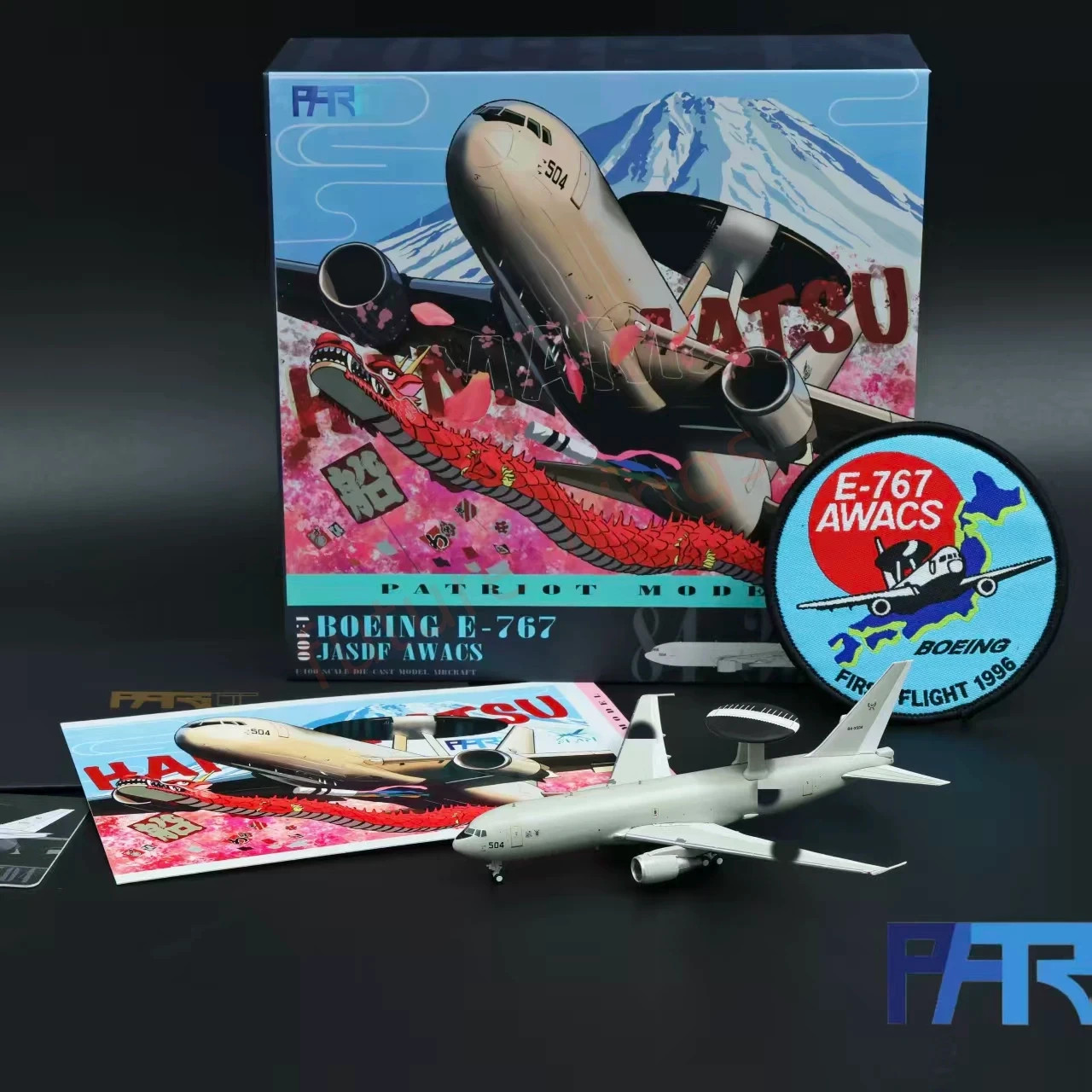 1:400 Patriot ‌JASDF E-767 84-3504 Aircraft Model+Free Tractor