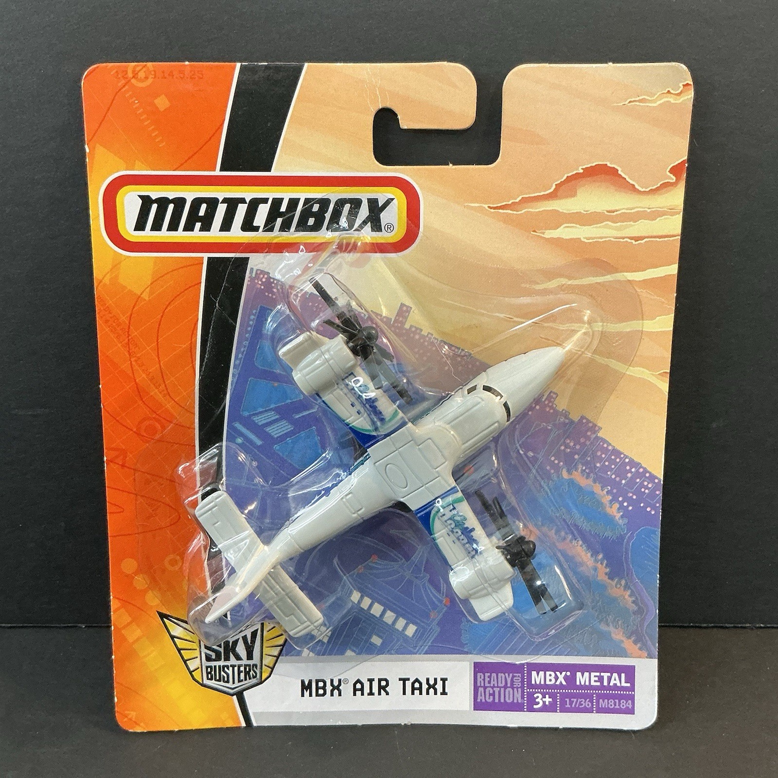 MATCHBOX HERO-CITY 2007 SKY BUSTERS MBX AIR TAXI 17/36 M8184