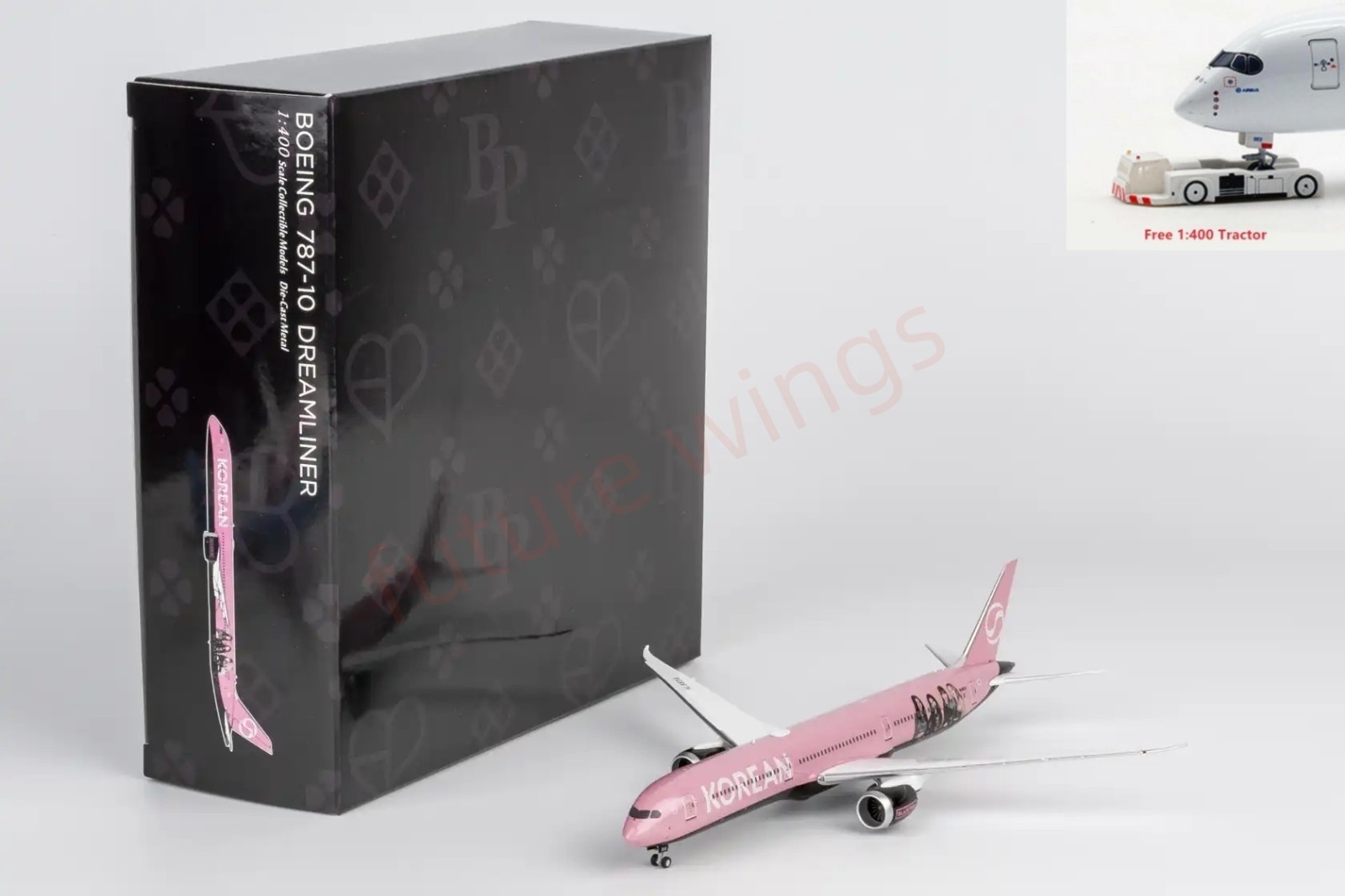 1:400 NG Models NG56034 Korean Airlines B787-10 HL8816 +Free Tractor