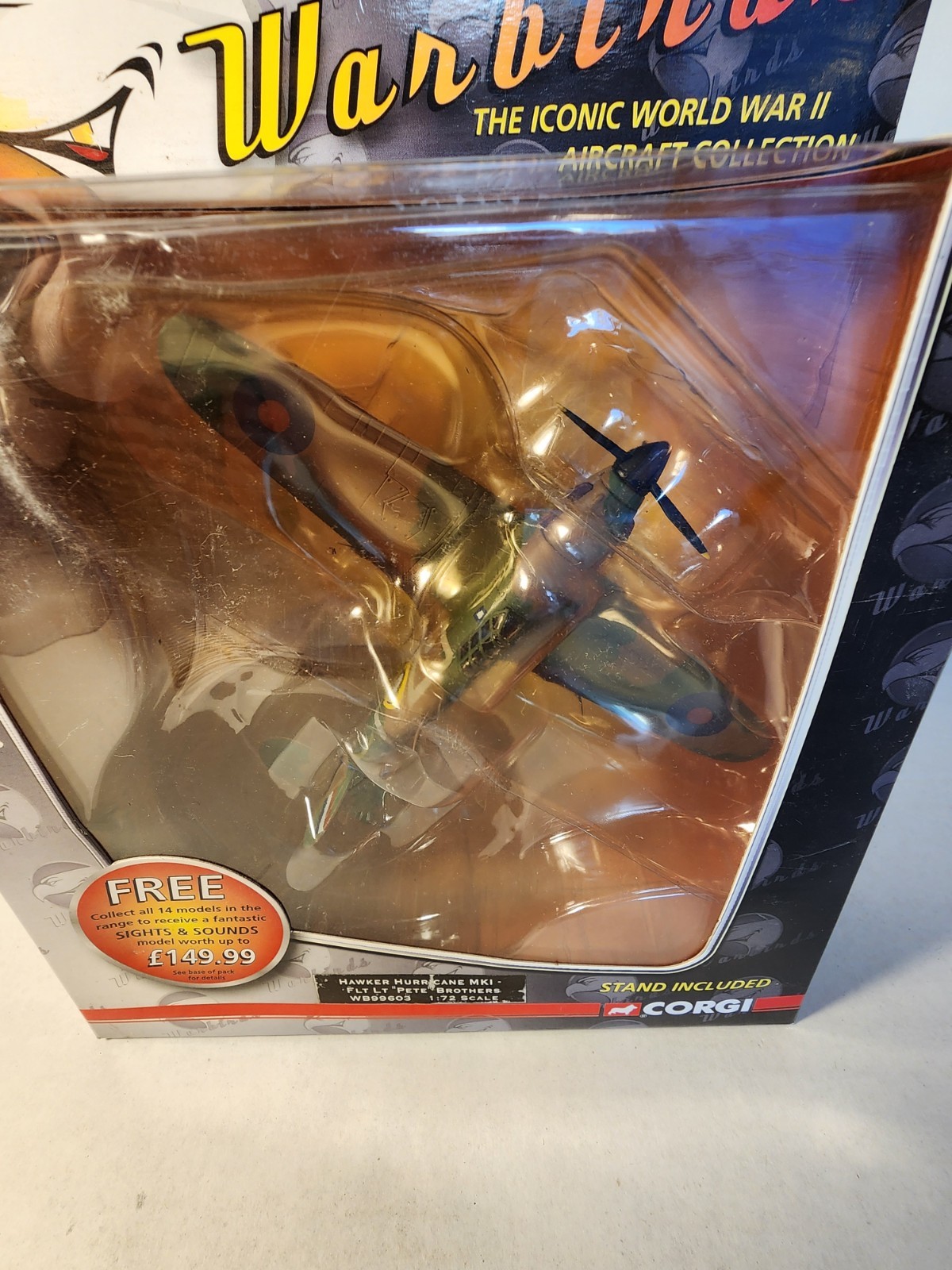 Corgi Classics Hawler Hurricane MK1, 1:72 Scale Airplane, WB99603