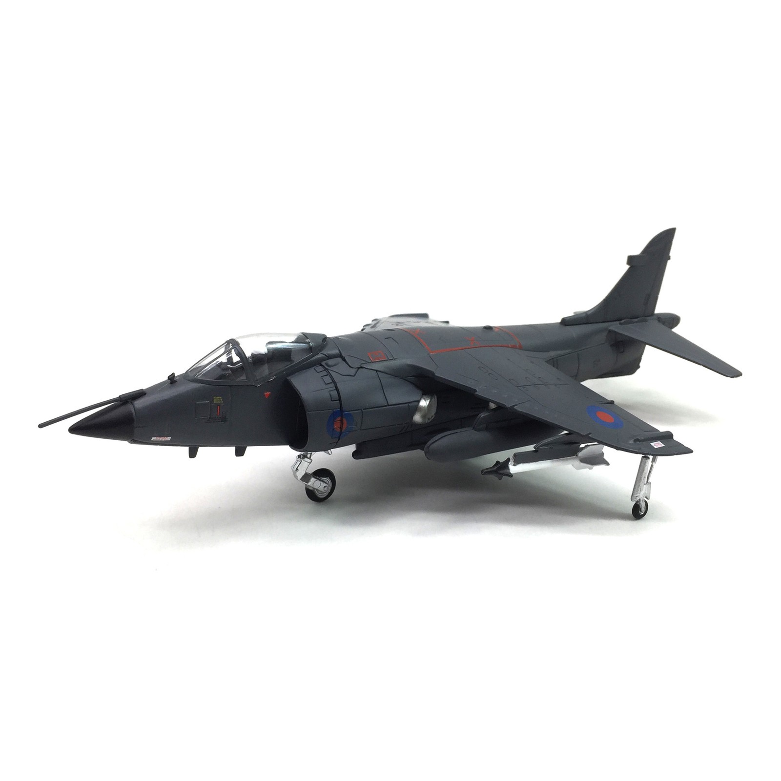 UK Air Force 1982 Sea Harrier Fighter 1:72 FRS MKI Statue Model Alloy Aircraft a
