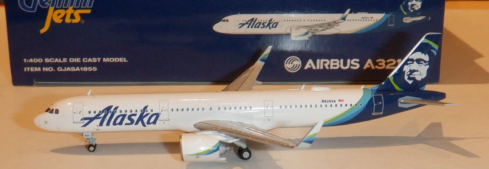 Gemini Jets 1:400 Alaska Airlines A321neo #N928VA – GJASA1855