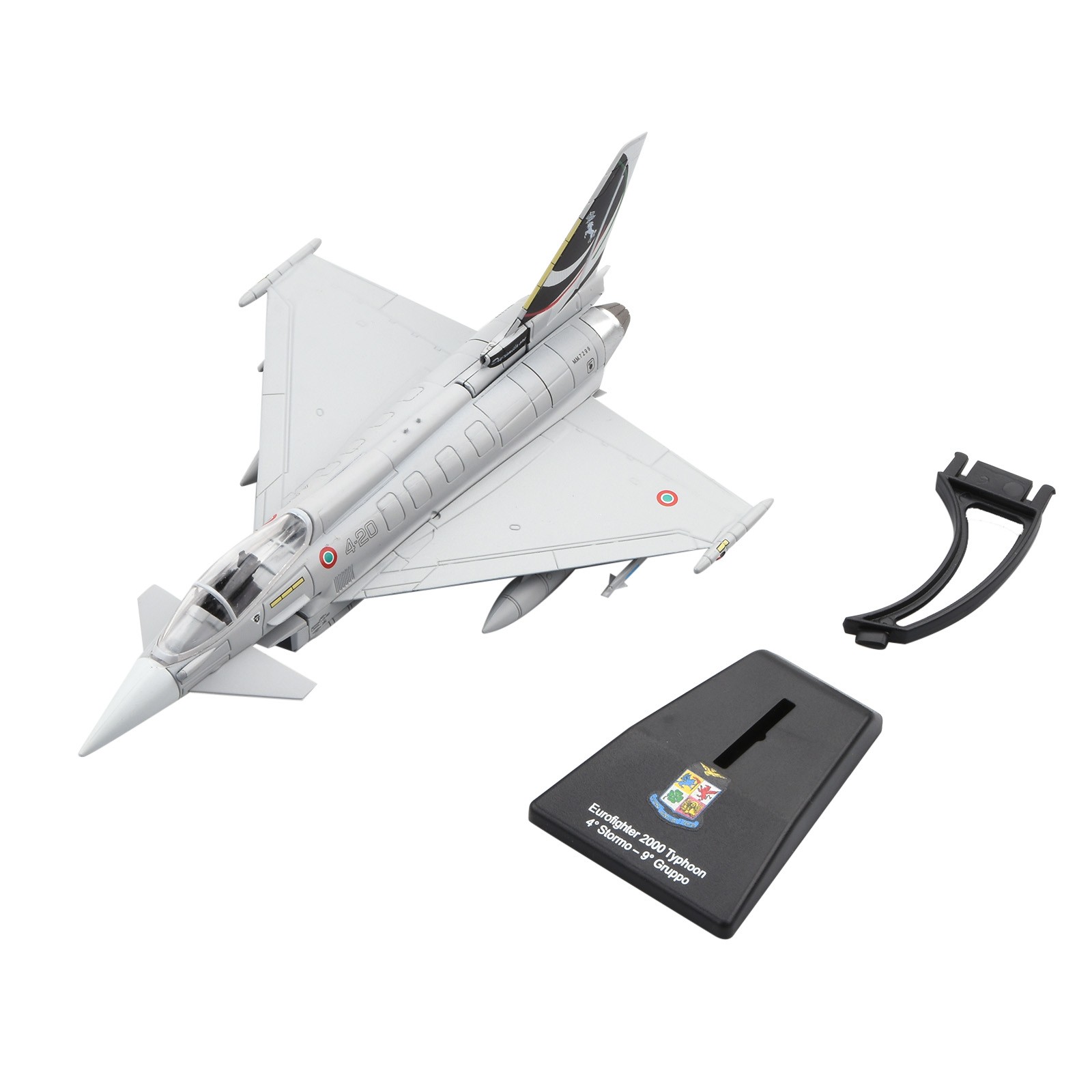 1:100 Eurofighter EF-2000 Typhoon Model 16cm Alloy Plastic Display w Stand Gift
