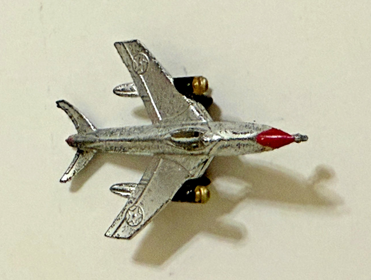 Vintage USAF Fighter Jet Metal Toy Plane United States Air Force