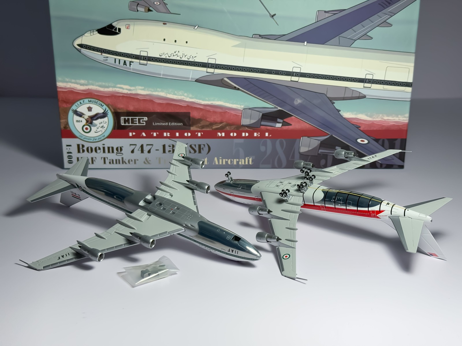 Imperial Iranian Air Force Boeing 747-100F 1:400 Patriot Models 5-284 & 5-8101