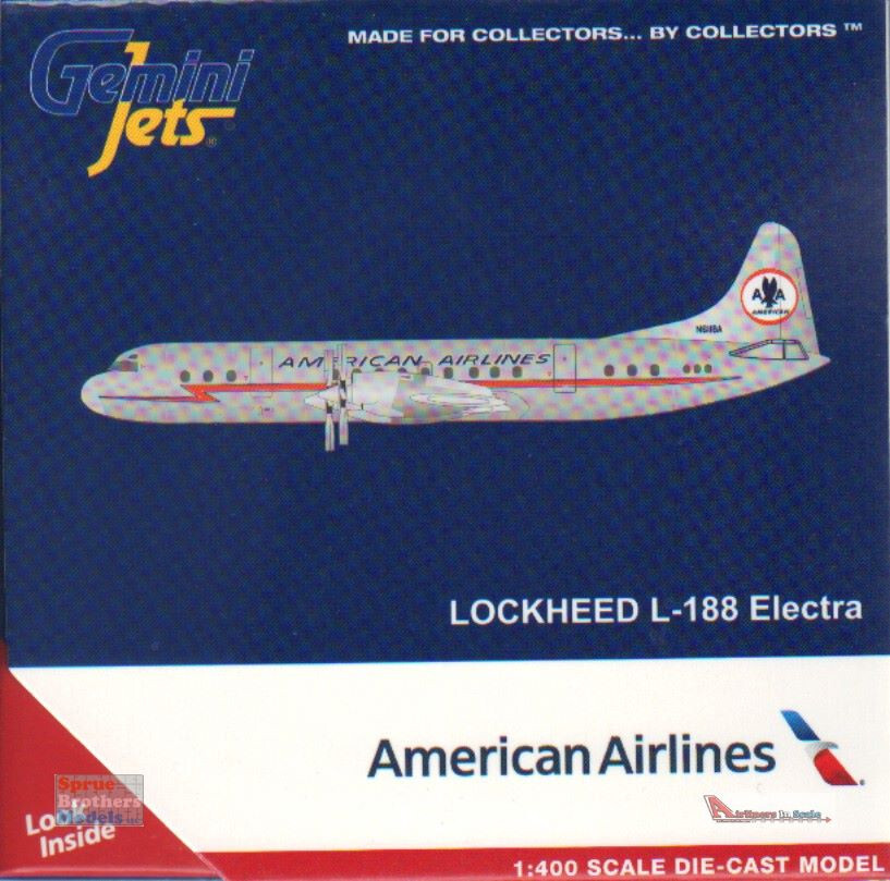 GEMGJ1718 1:400 Gemini Jets American Airlines L-188 Electra Reg #N6118A