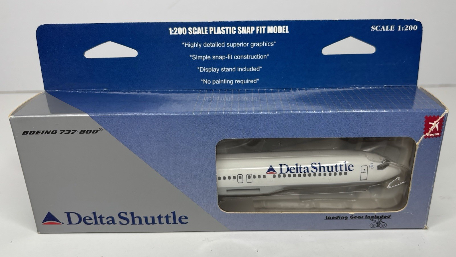 1:200 Hogan Delta Shuttle Boeing 737-800 N395DN #1349 Model Airplane Desk