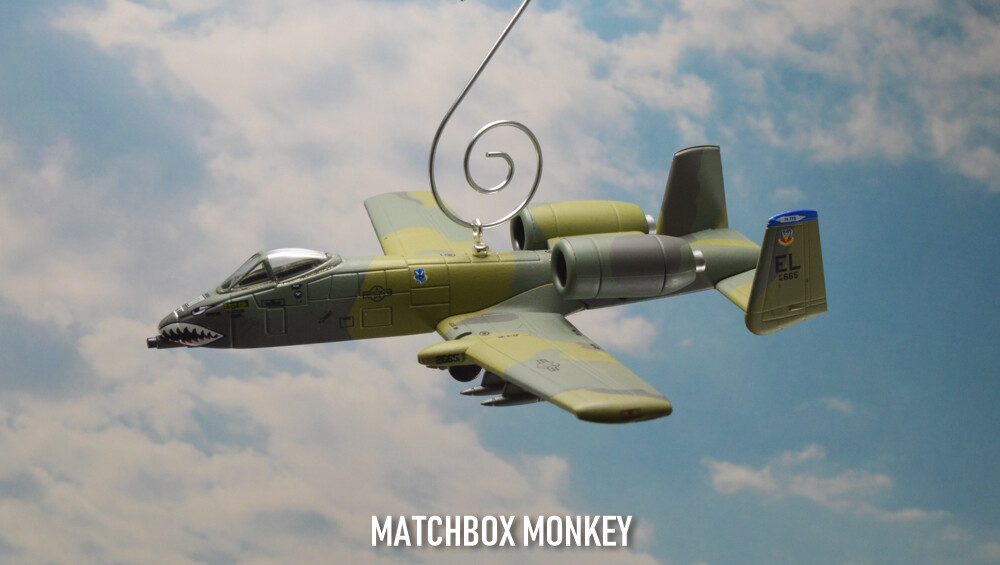 USAF A-10 Thunderbolt II Warthog Fighter Plane Custom Christmas Ornament Hog