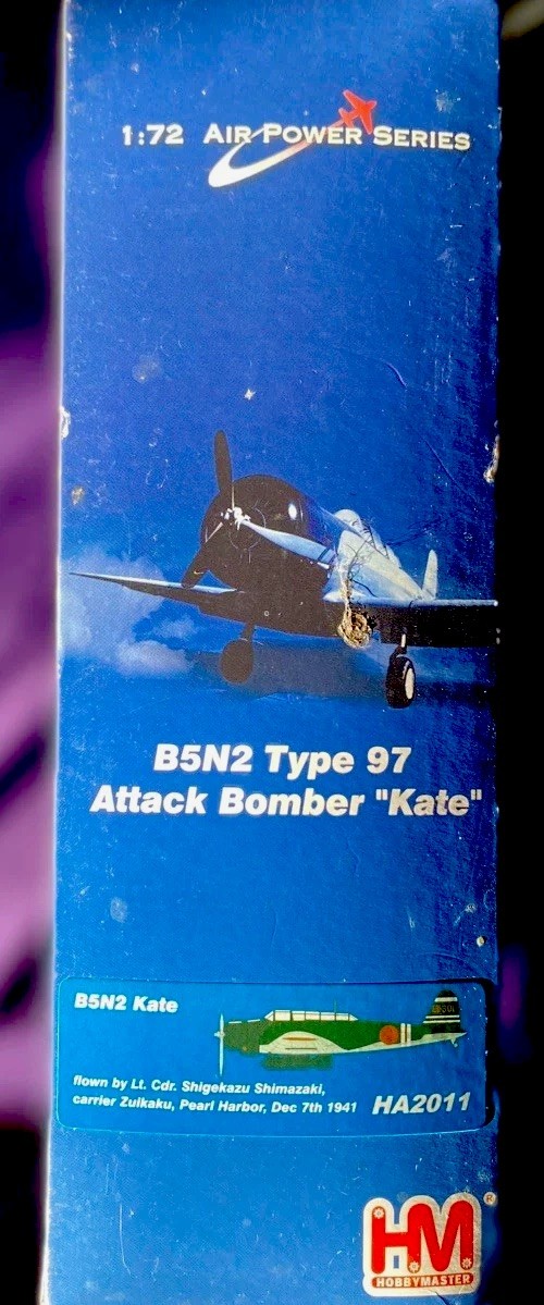 Hobby Master HA2011 Nakajima B5N2 Kate Zuikaku 2nd Wave Pearl Harbor 1/72