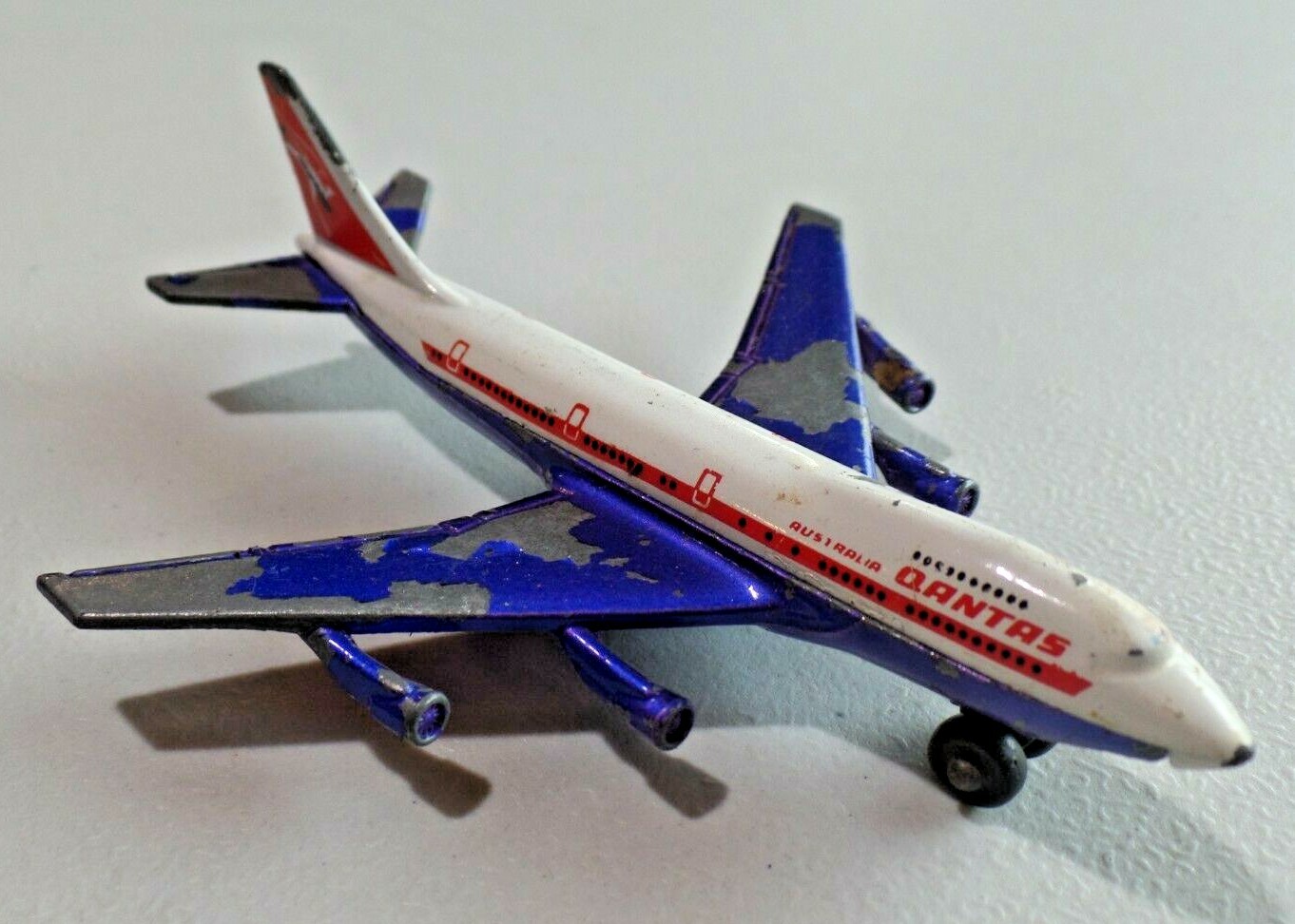 Matchbox Boeing 747 SB-10 Rare Qantas Airlines Diecast 1974 Airplane 9867