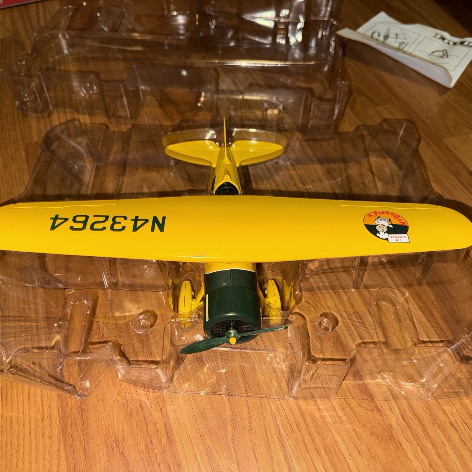 McDonalds 1996 Diecast Metal Plane Lockheed 1929 Air Express Metal Bank