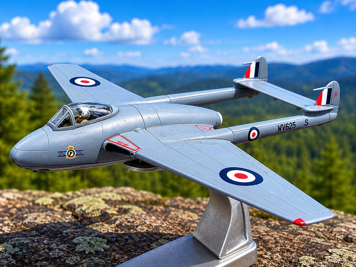 1:72 Corgi De Havilland Vampire FB.5 112 SQN. 2 TAF, RAF Germany 1951 Diecast
