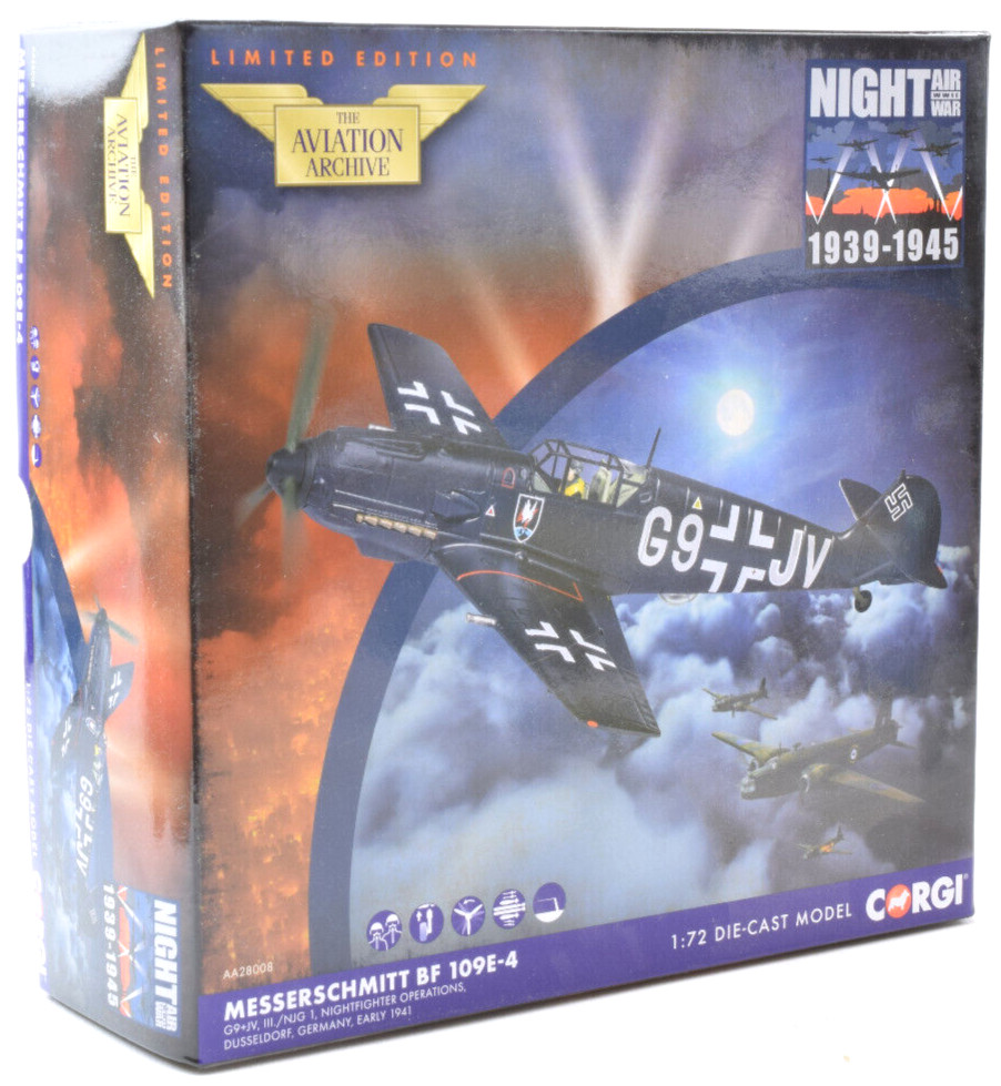 Corgi Messerschmitt Bf 109E-4 – 1940 Germany 1:72 Die-Cast Airplane AA28008