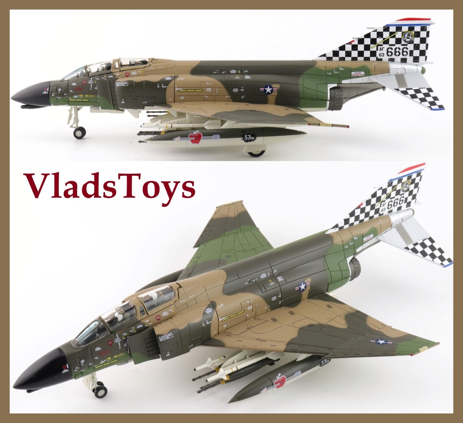 Hobby Master 1/72 F-4D Phantom II Wiliam Tell 57th FIS USAF Iceland 1977 HA19082
