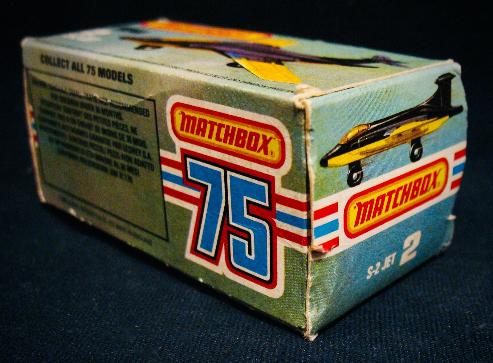MATCHBOX~1980’s #2 S-2 JET AIRCRAFT PLANE WITH BOX~ENGLAND~EXCELLENT CONDITION