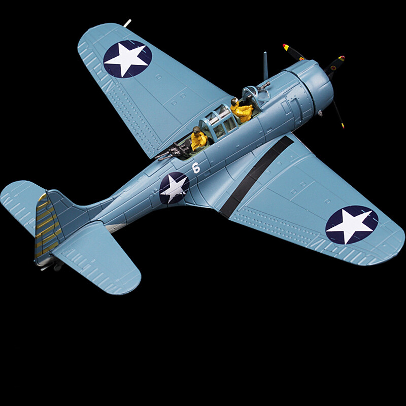 1:72 Alloy Diecast Military Model U.S.Navy Douglas SBD Dauntless Bomber Aircraft