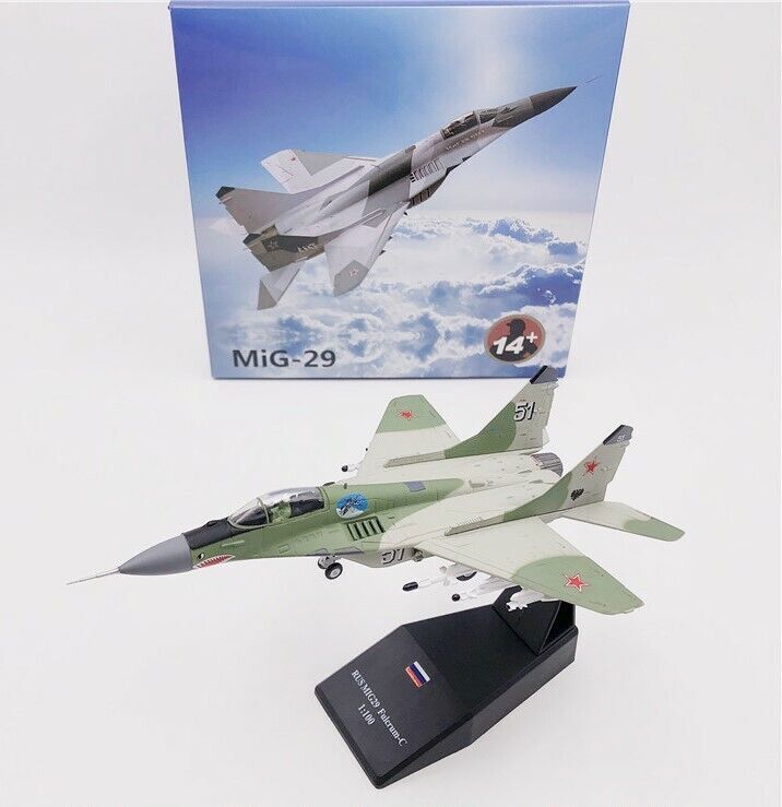 Wltk 1/100 Russian Air Force MiG-29 Fulcrum Fighter Diecast Model in box
