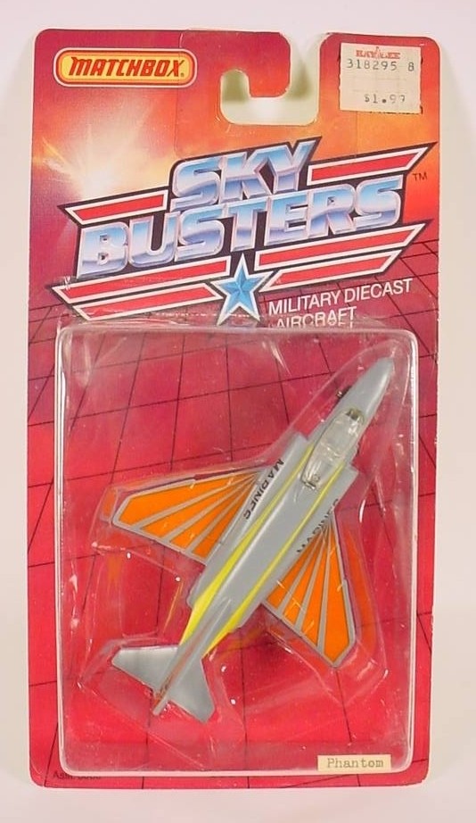 Matchbox Sky Busters SB6 Marines Phantom Mint On Card