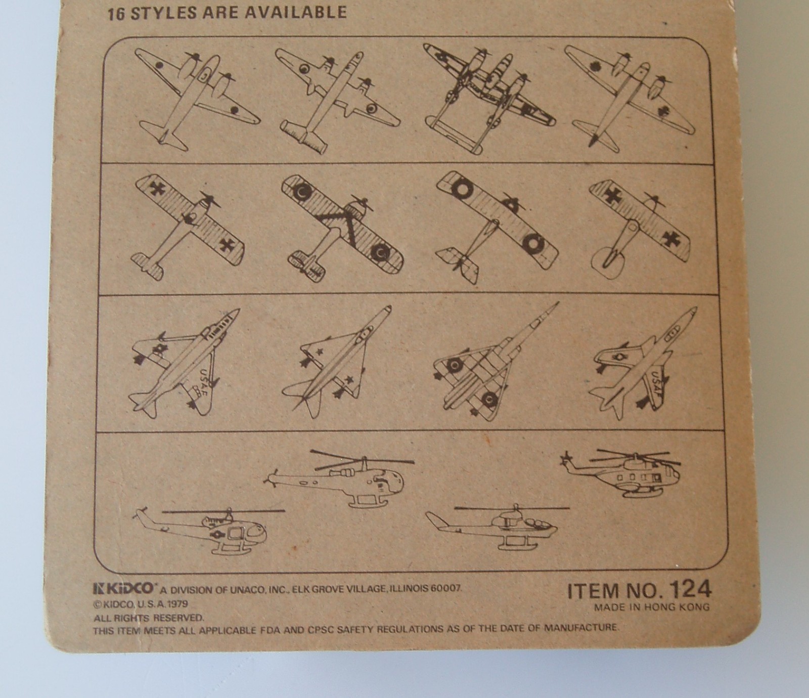 1979 Kidco Combat Wings WWI German Imperial Albatross Biplane Diecast Vtg Toy
