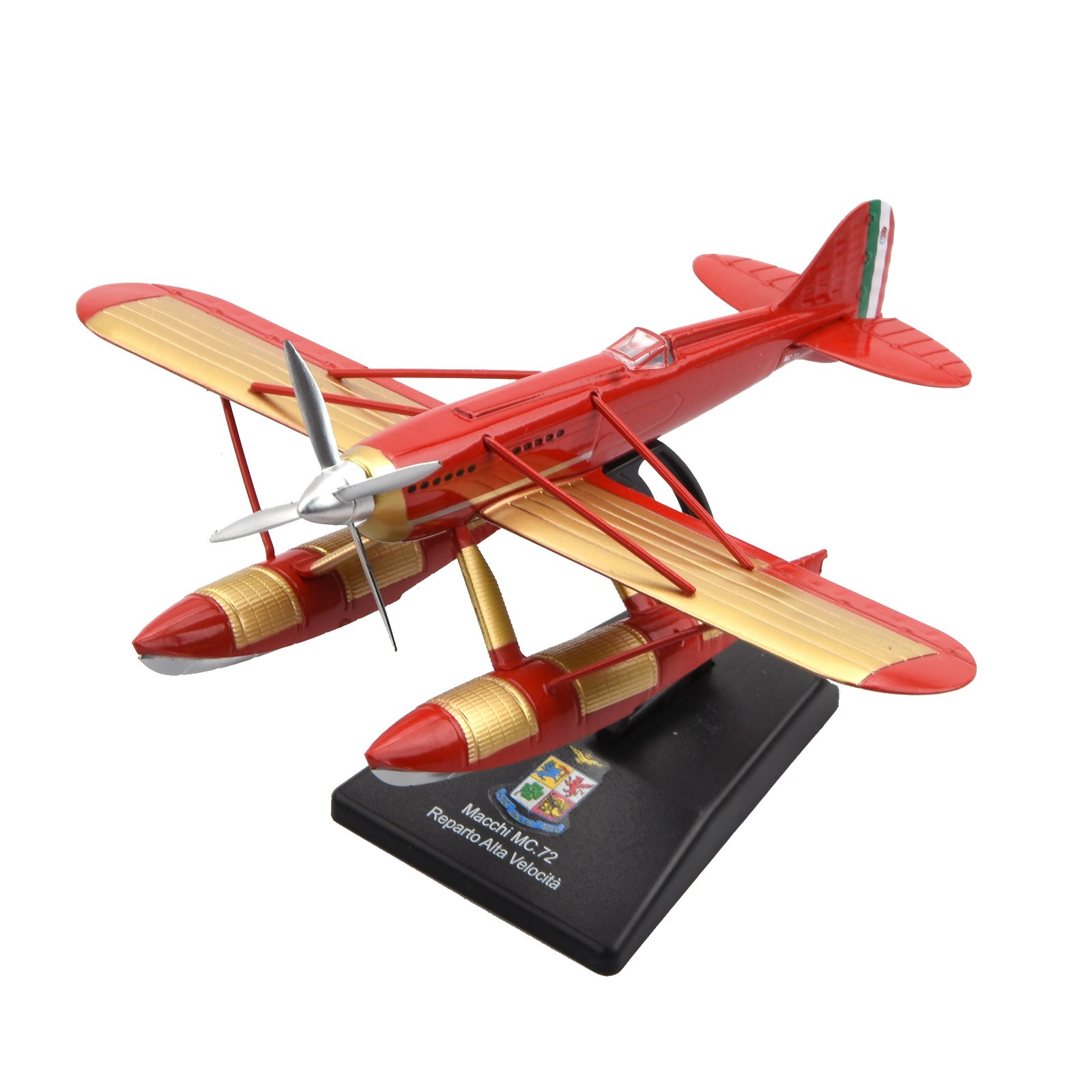 New 12cm Diecast 1/72 Italy Macchi MC.72 Racing Seaplane Finished Model Gift