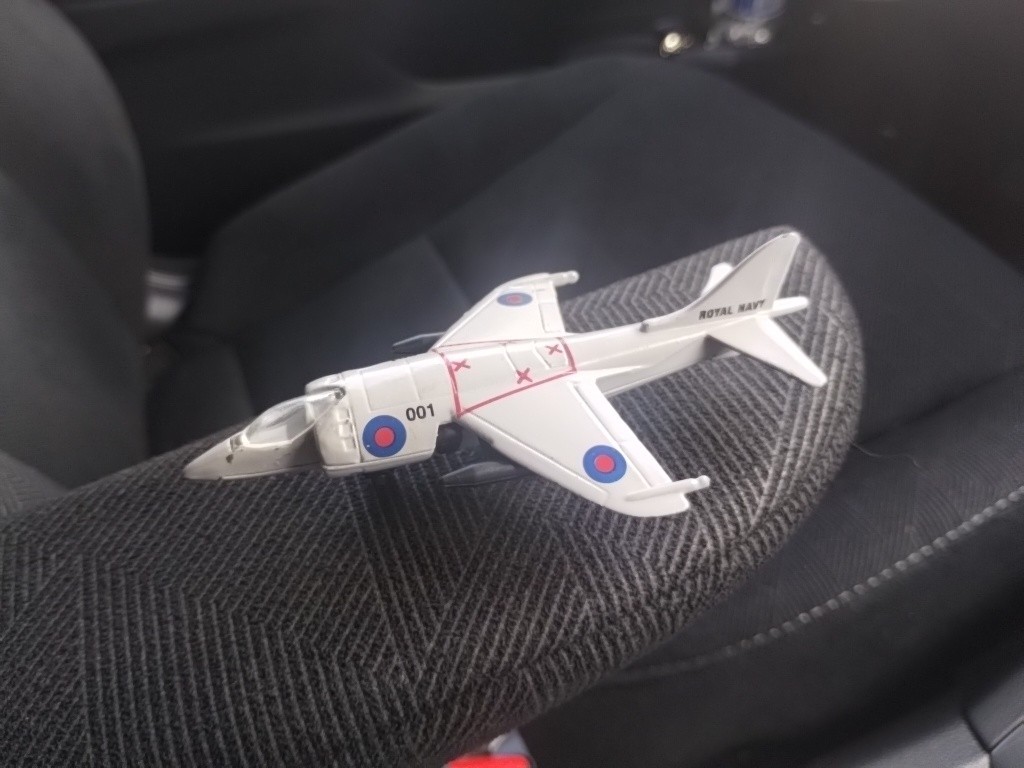 Matchbox 1980 Harrier SB27 Fighter Jet Royal Navy Diecast Plane Grey