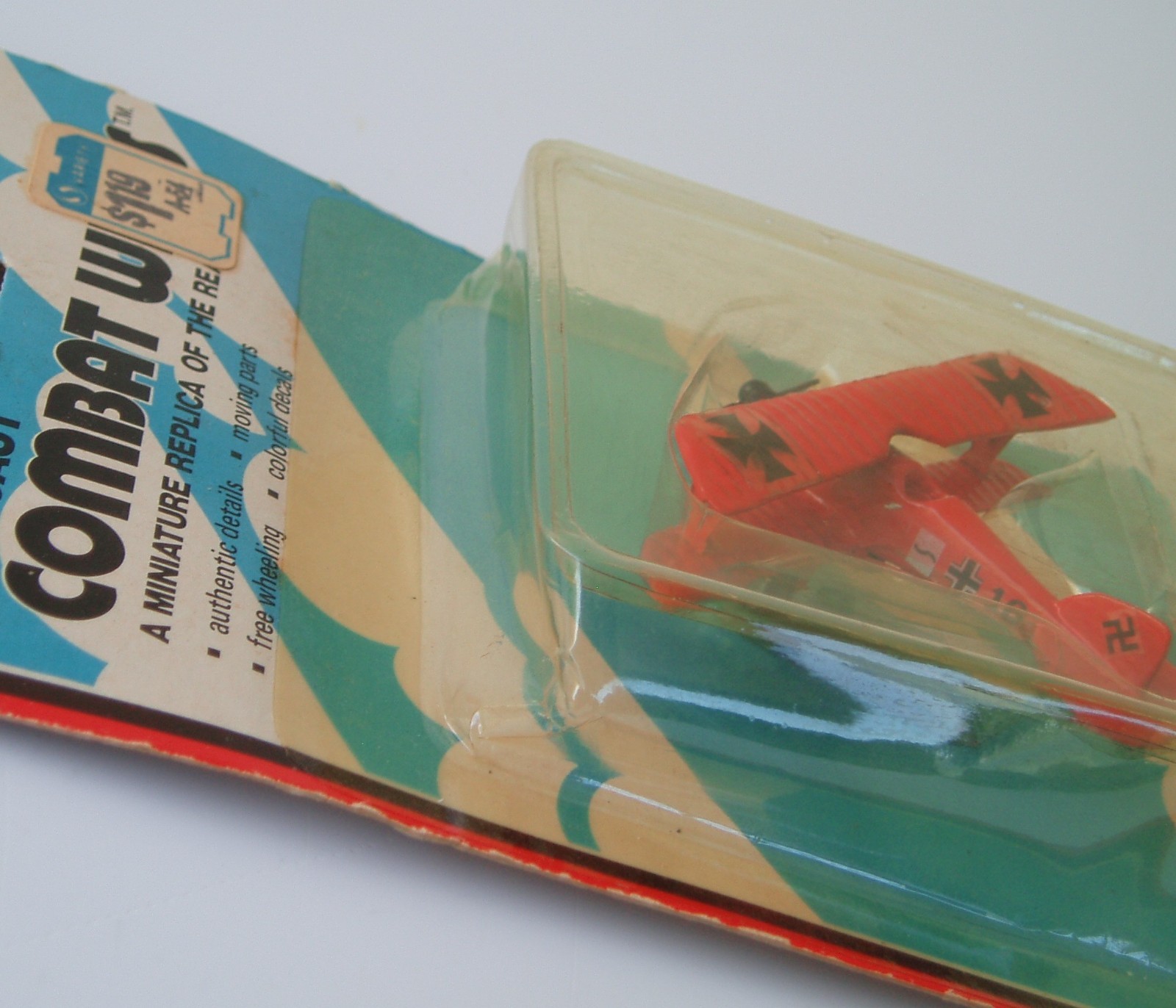 1979 Kidco Combat Wings WWI German Imperial Albatross Biplane Diecast Vtg Toy