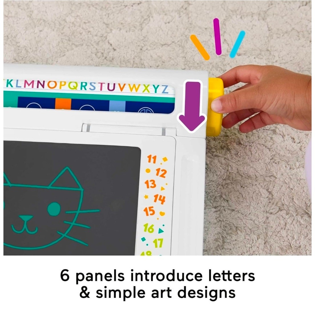 Fisher-Price Learn & Doodle Desk Mess-Free Writing & Drawing Tablet, Ages 3+