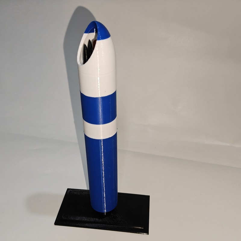 1:68 Lockheed Trident II (D-5) Missile Model 20cm 3D Printed Military Collection
