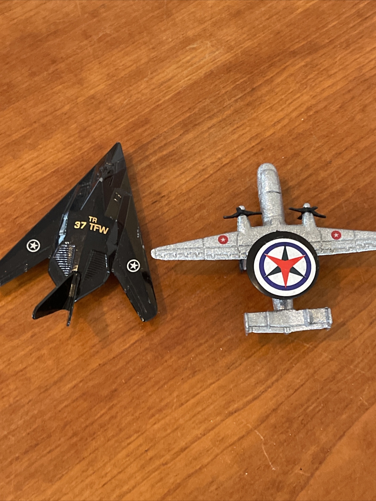 Air Force Jets Diecast Metal Plastic Airplanes Nighthawk & Radar 3” Lot Of 2