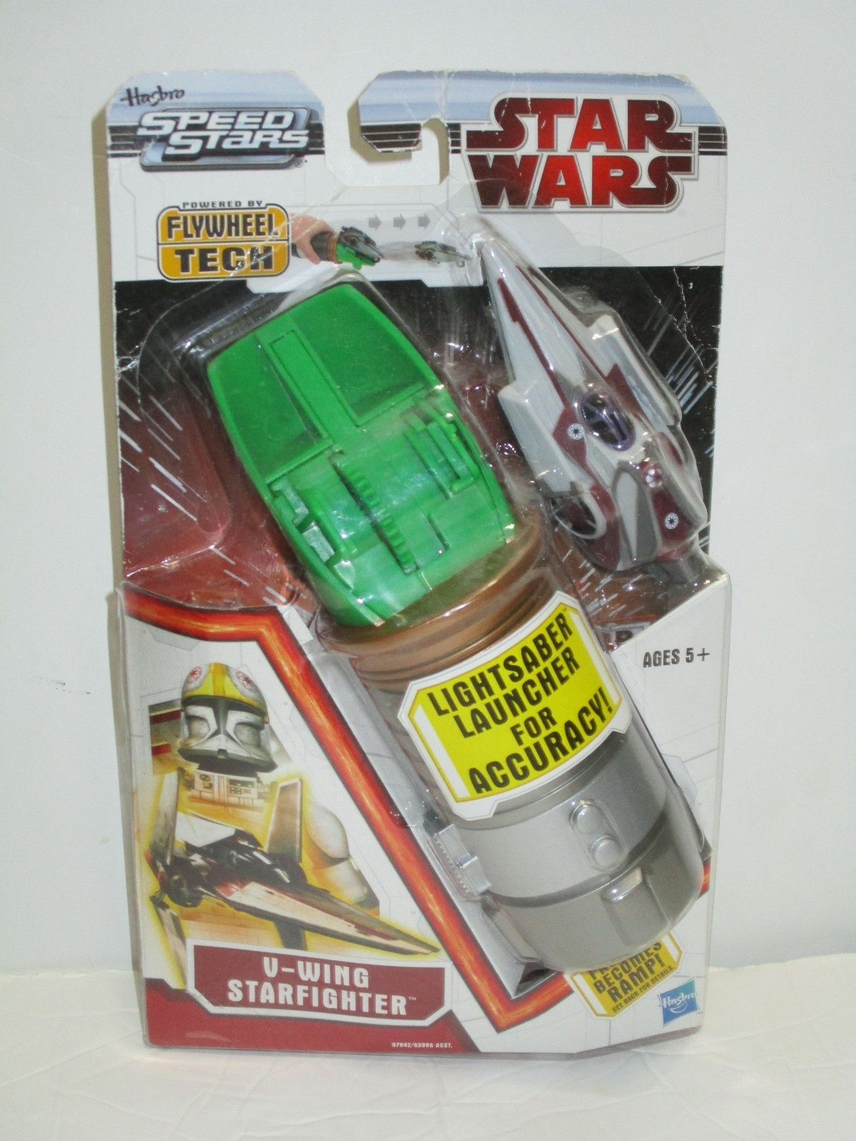 Star Wars Speed Stars v wing Star Fighter Green Lightsaber Launcher