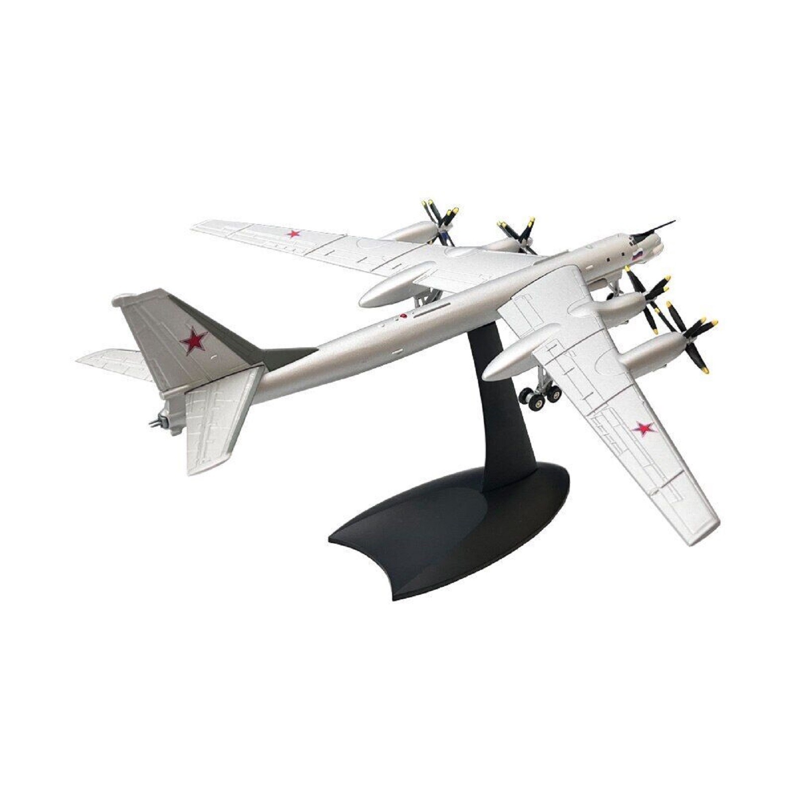 Alloy 1/200 Tupolev Tu-95 Bear Type Strategic Bomber Aircraft Military Model