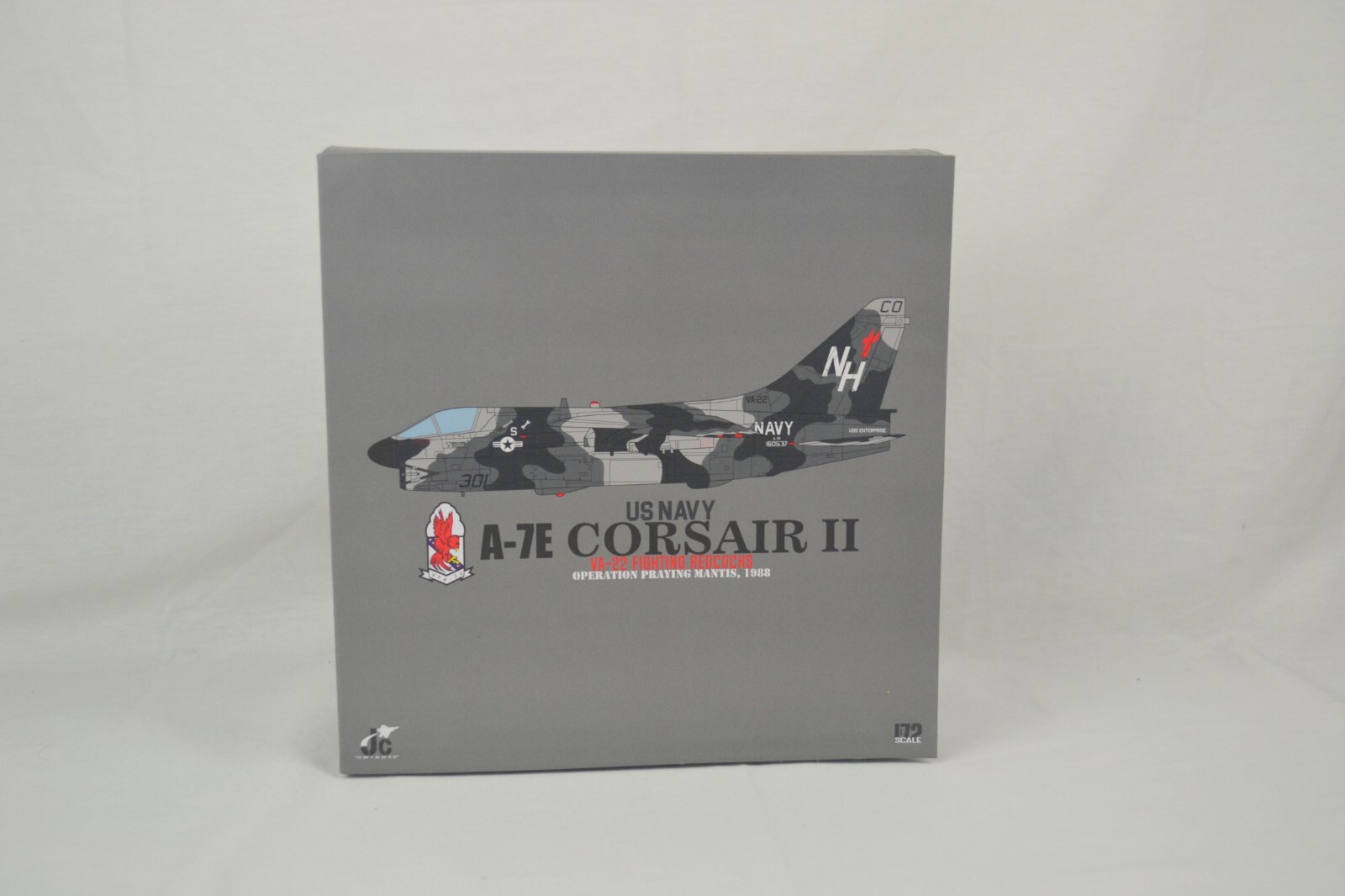 JC Wings A-7E CORSAIR II VA-22 FIGHTING REDCOCHS OPERATION PRAYING MANTIS, 1988