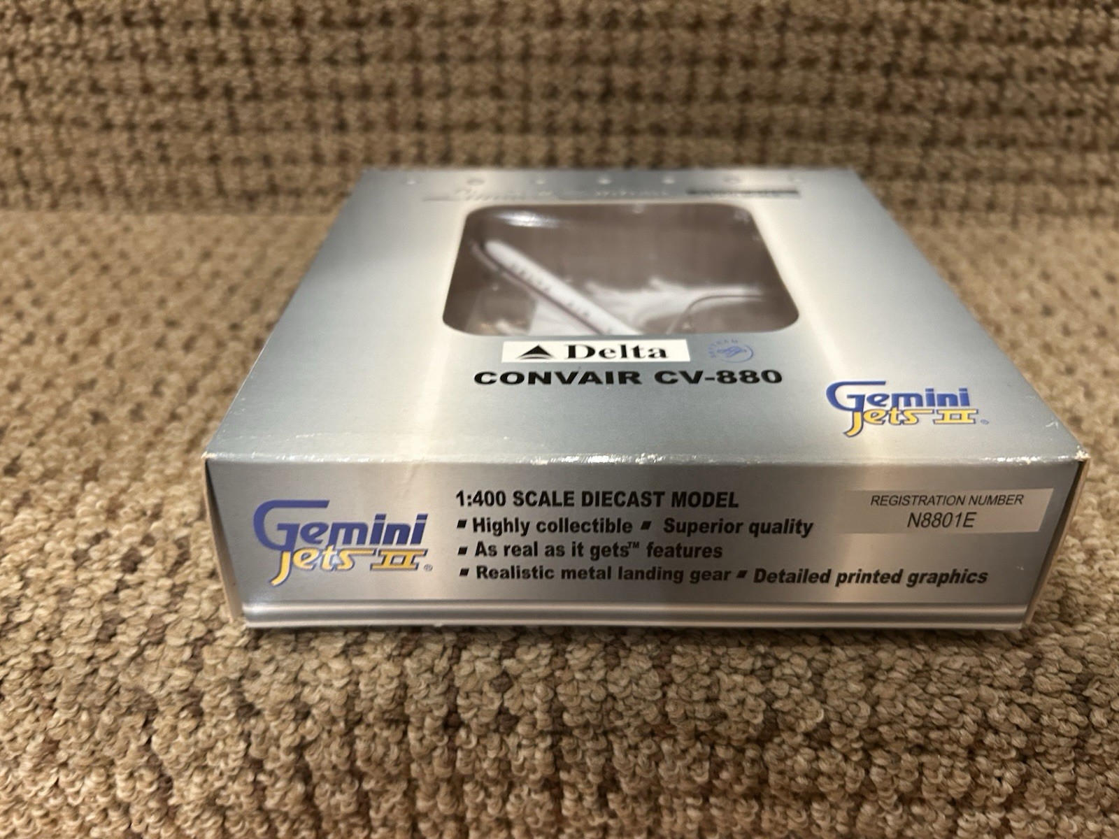 Gemini Jets II 1:400 Delta Convair CV-880 Ltd. Edition, N8801E, No. GJDAL504