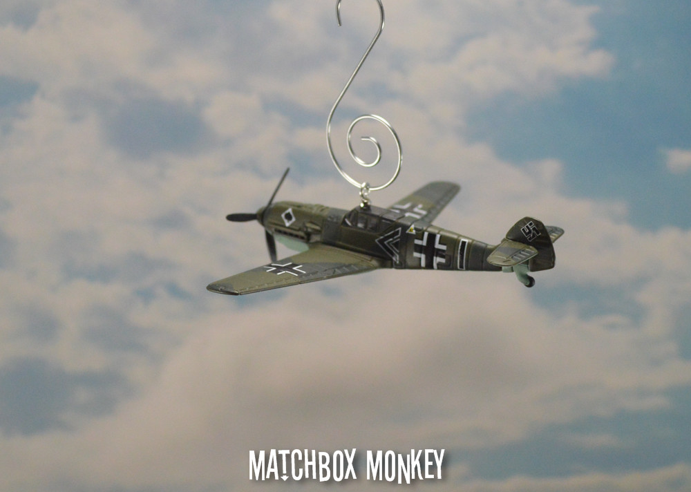 WWII German Bf 109 Messerschmitt Fighter Luftwaffe Werner Molders Plane Ornament