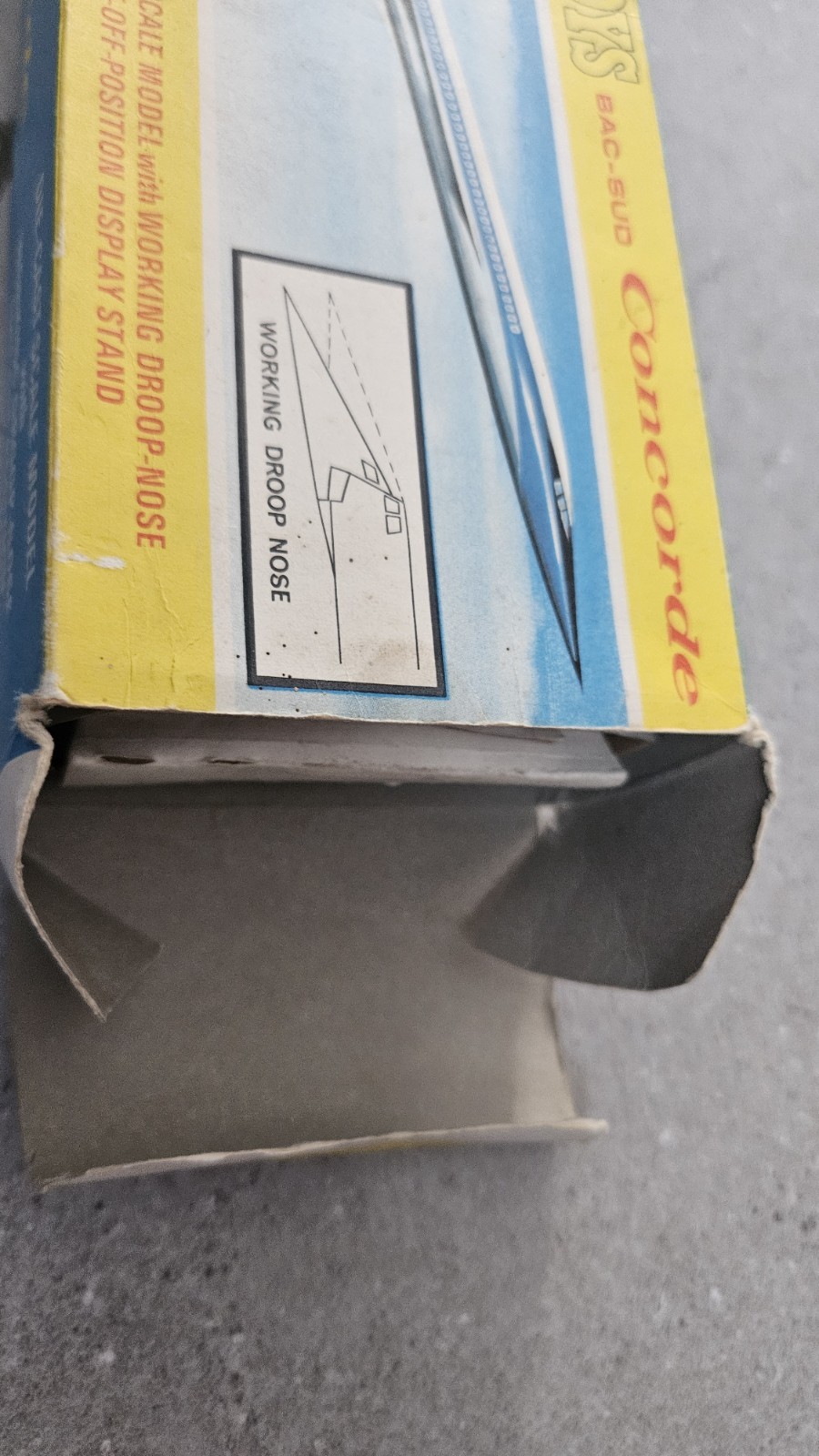 VINTAGE CORGI TOYS. BAC Sud Concorde Diecast Model with BOAC Livery. BOXED.