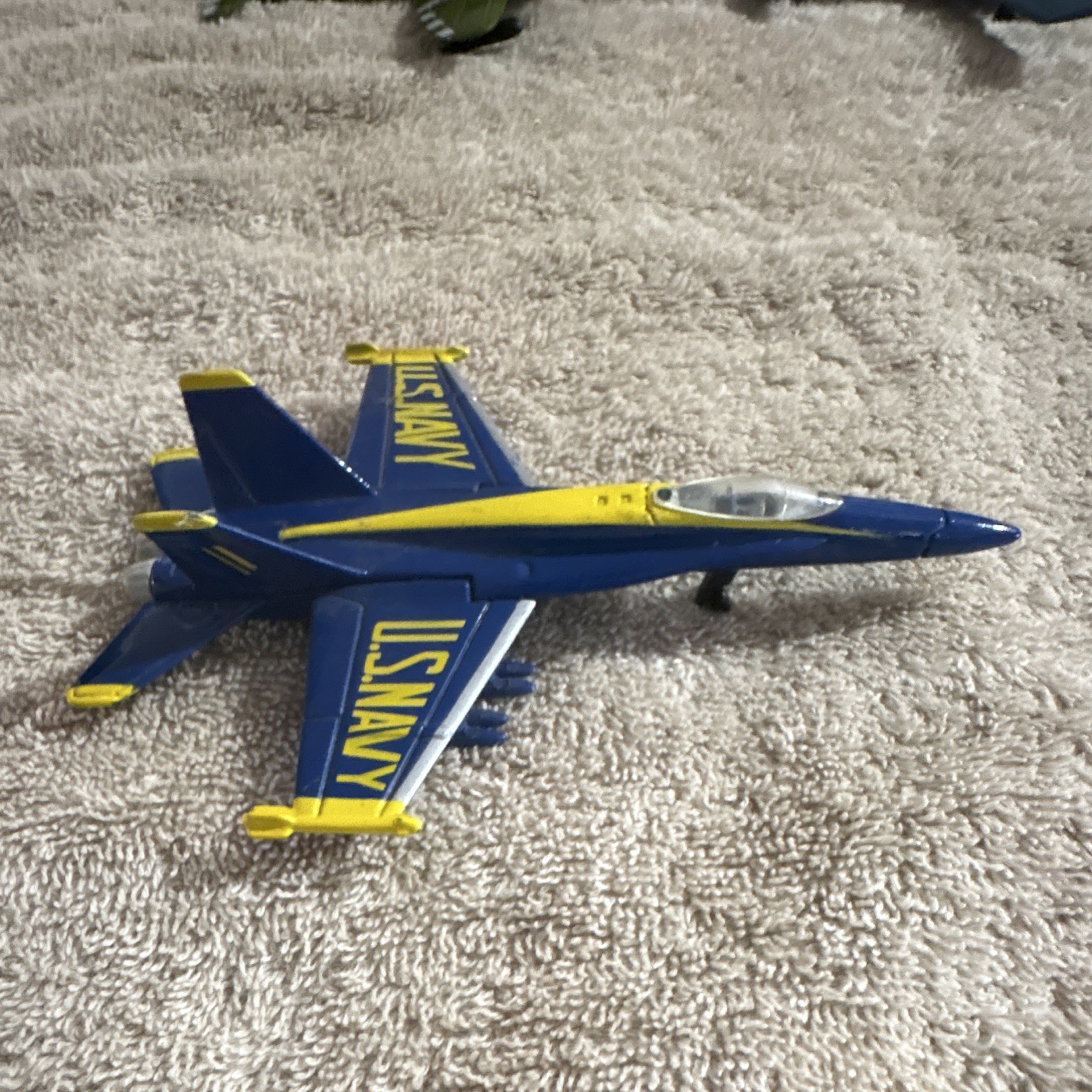 Lot of 6 Diecast Toy Military Aircraft Planes & Jets, US Navy, Multicolor