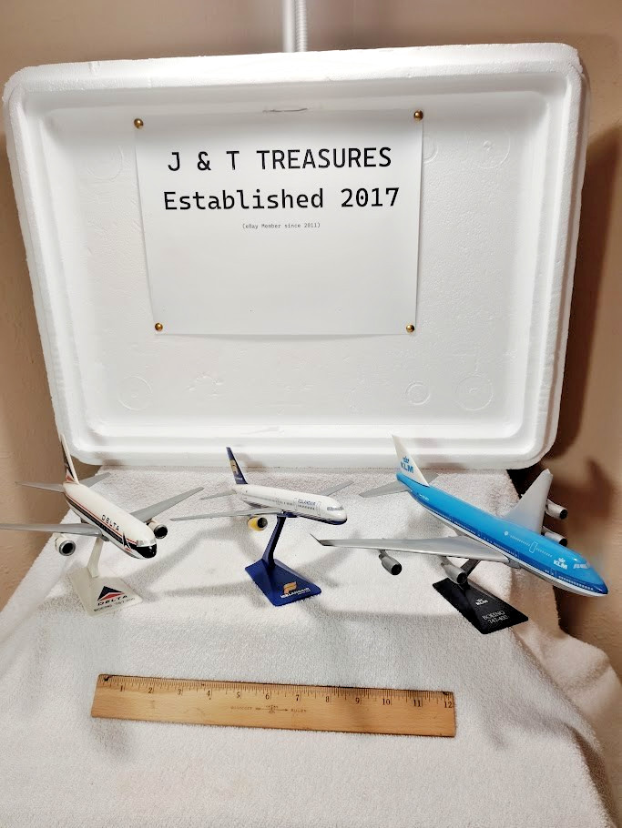 Model Jet Planes Delta 767-200, Icelandair 757, KLM 747-400 (YOUR CHOICE OF 1)
